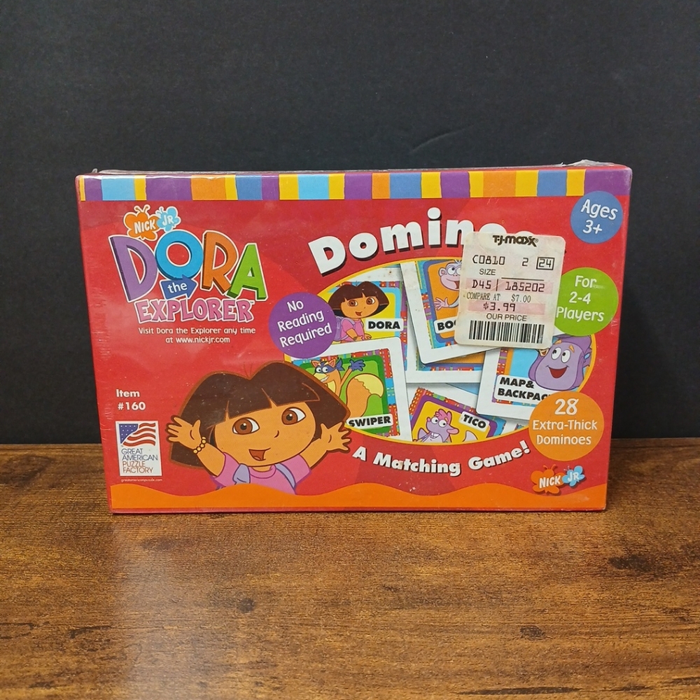Dora the Explorer Dominoes Matching Game #160 Nick Jr. Sealed  Vintage 2001 NOS